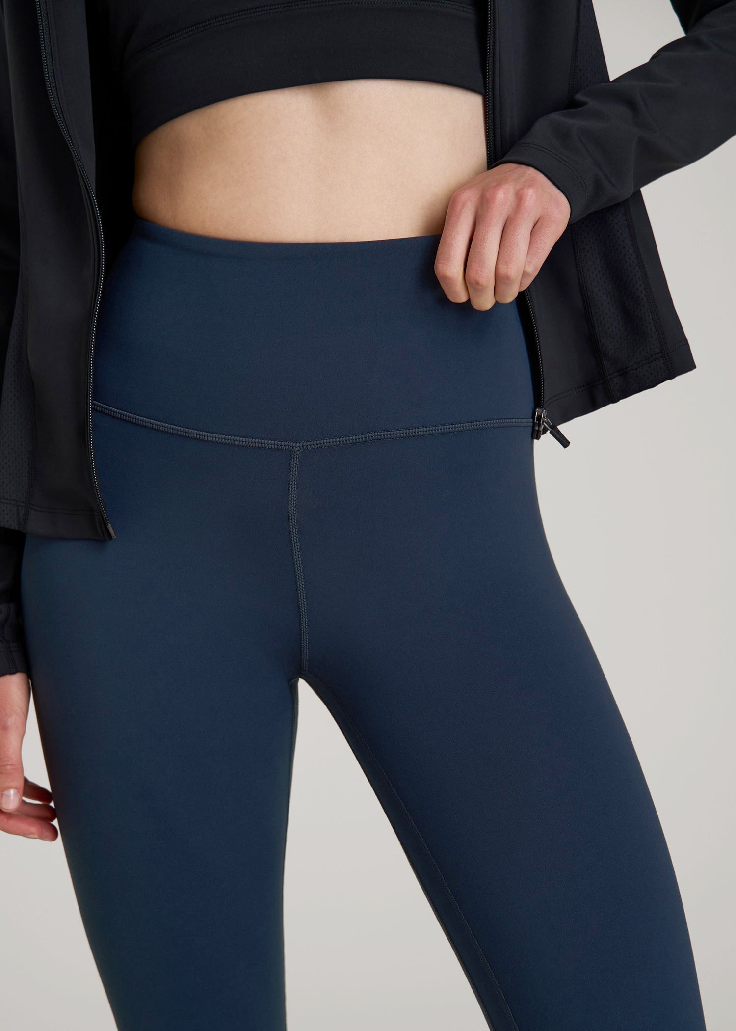 American Tall For Sale | Balance High-Rise Leggings for Tall Women in Navy Blue