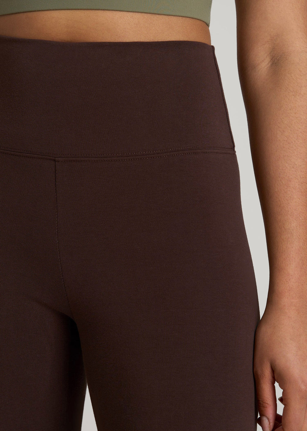 American Tall Online | Cotton Leggings for Tall Women in Espresso