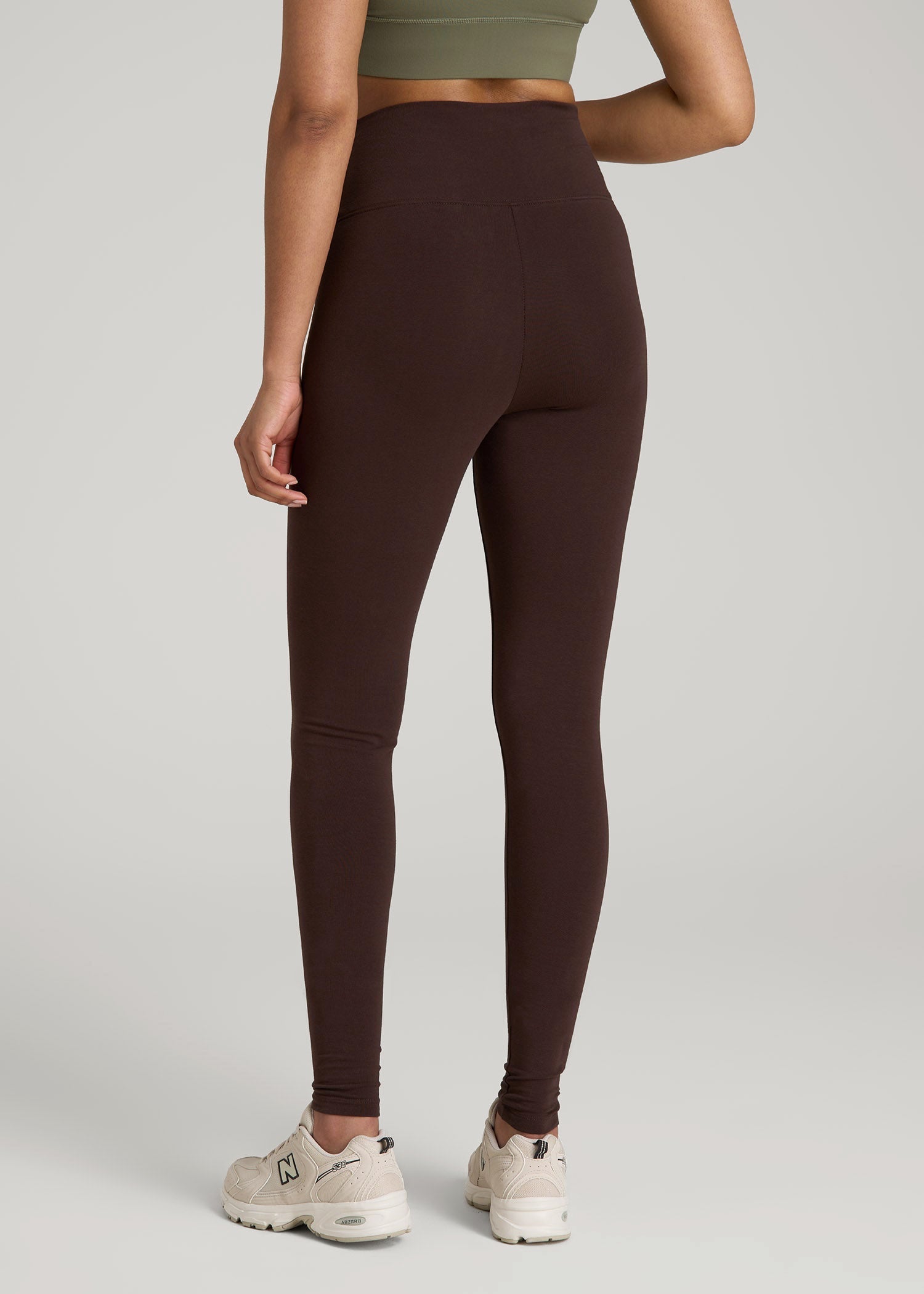 American Tall Online | Cotton Leggings for Tall Women in Espresso