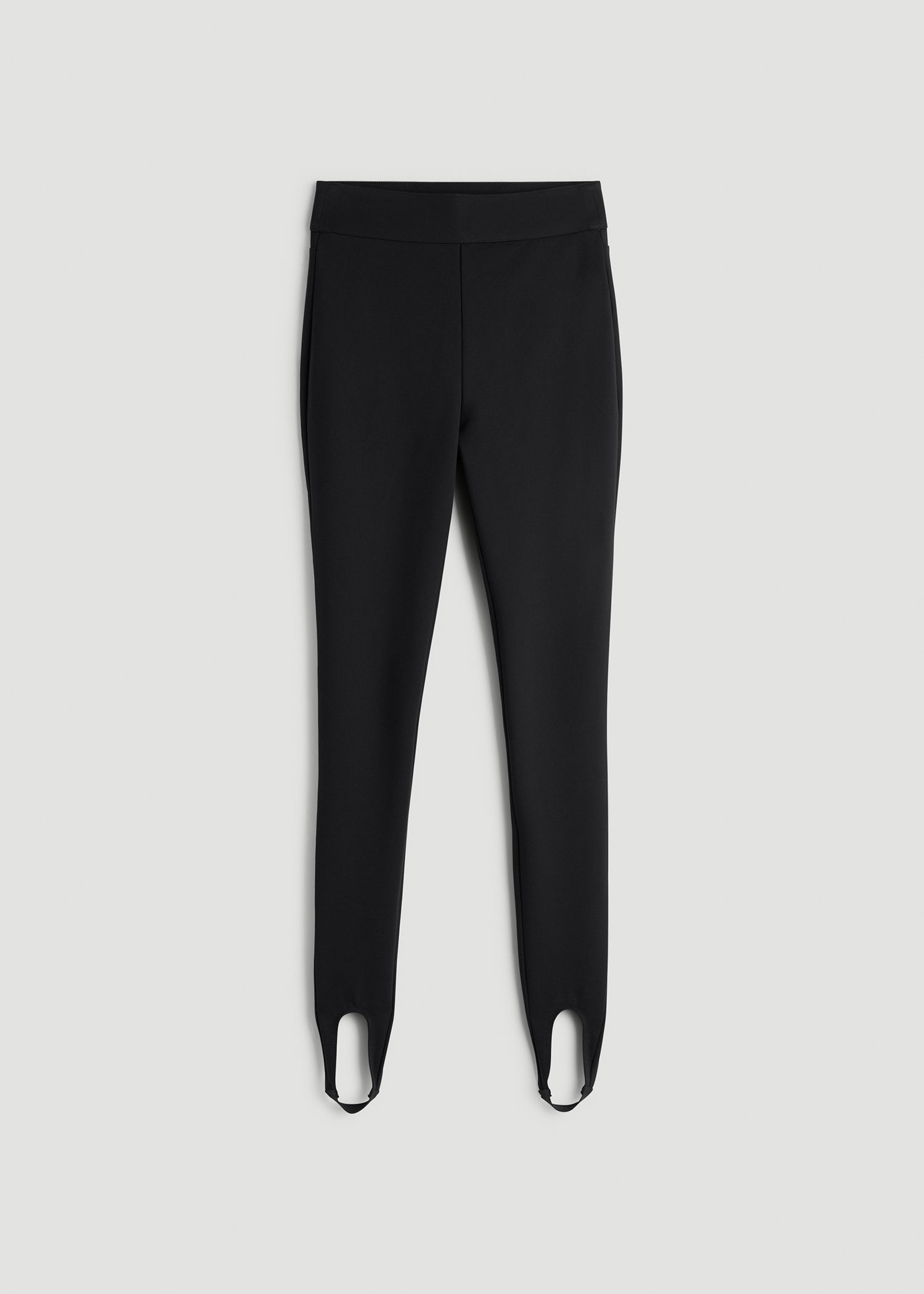American Tall Sale | Soft Flex Ponte Stirrup Pants  for Tall Women in Black