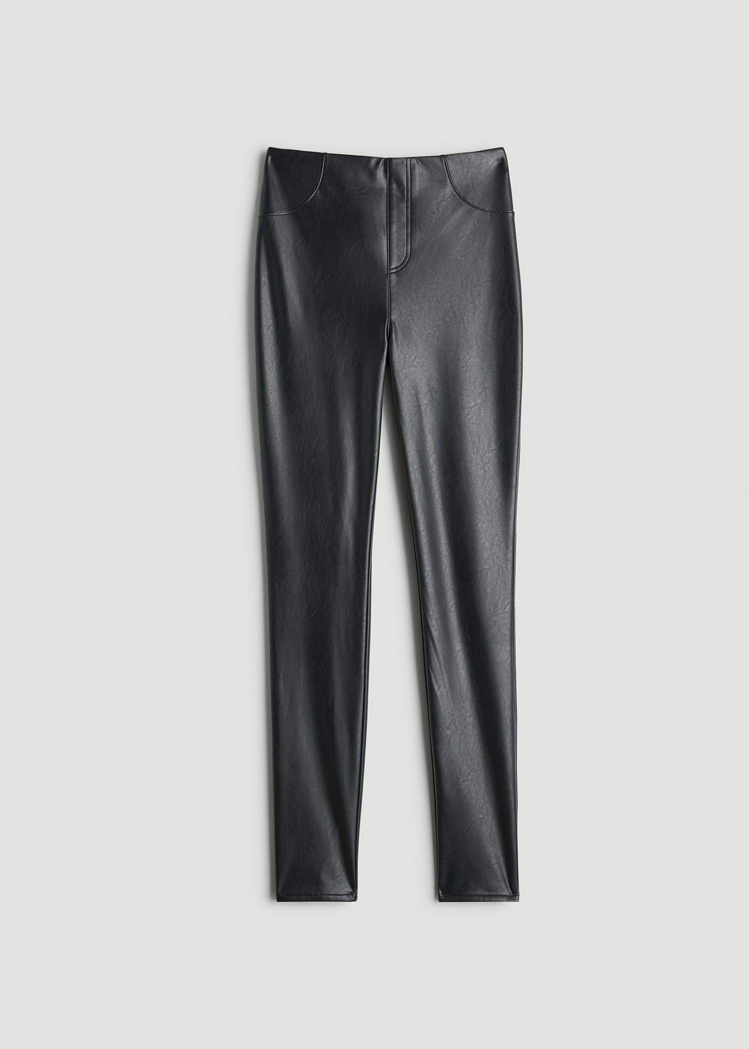 American Tall Outlet | True Touch Leather Leggings for Tall Women in Black