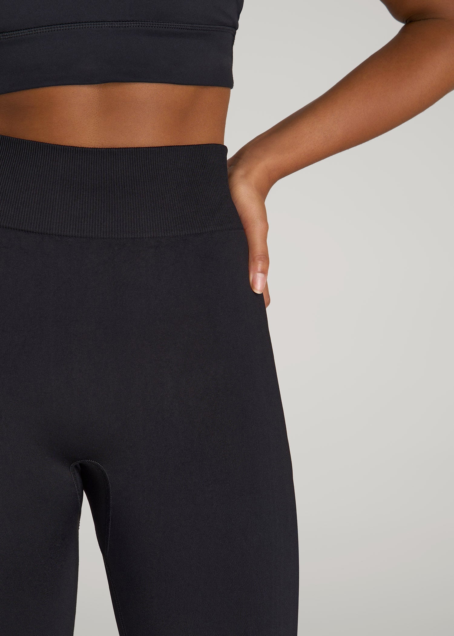 American Tall Discount | Seamless Leggings for Tall Women in Black