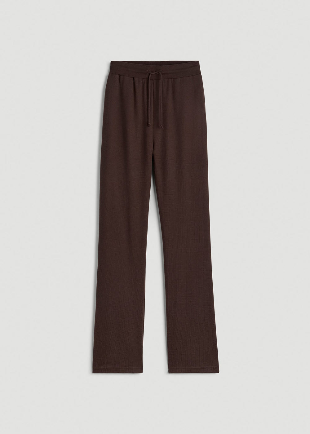 American Tall Online | Open-Bottom Waffle Lounge Pants for Tall Women in Espresso