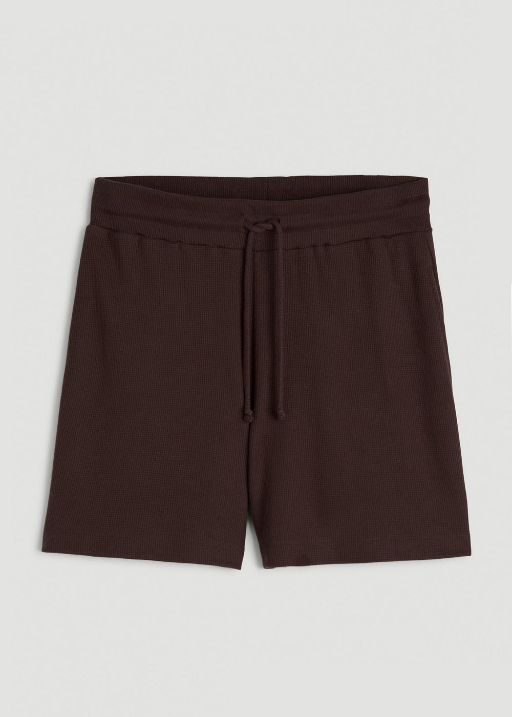 American Tall Outlet | Waffle Sleep Shorts for Tall Women in Espresso