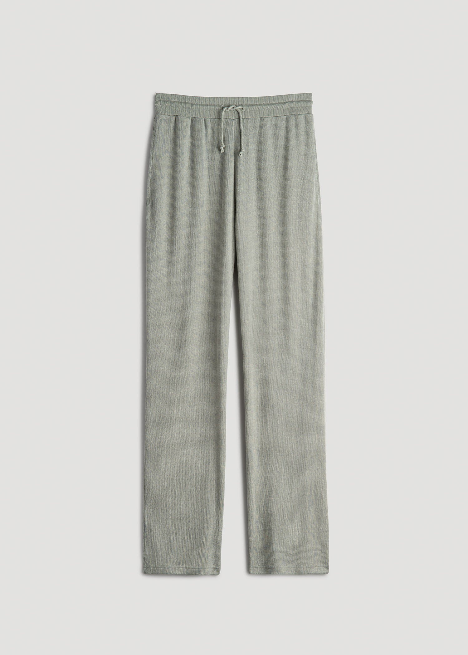 American Tall For Sale | Open-Bottom Waffle Lounge Pants for Tall Women in Seagrass