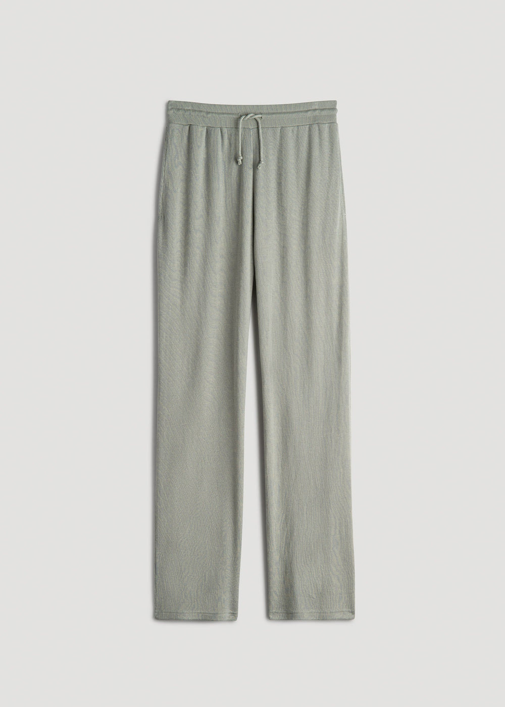 American Tall For Sale | Open-Bottom Waffle Lounge Pants for Tall Women in Seagrass