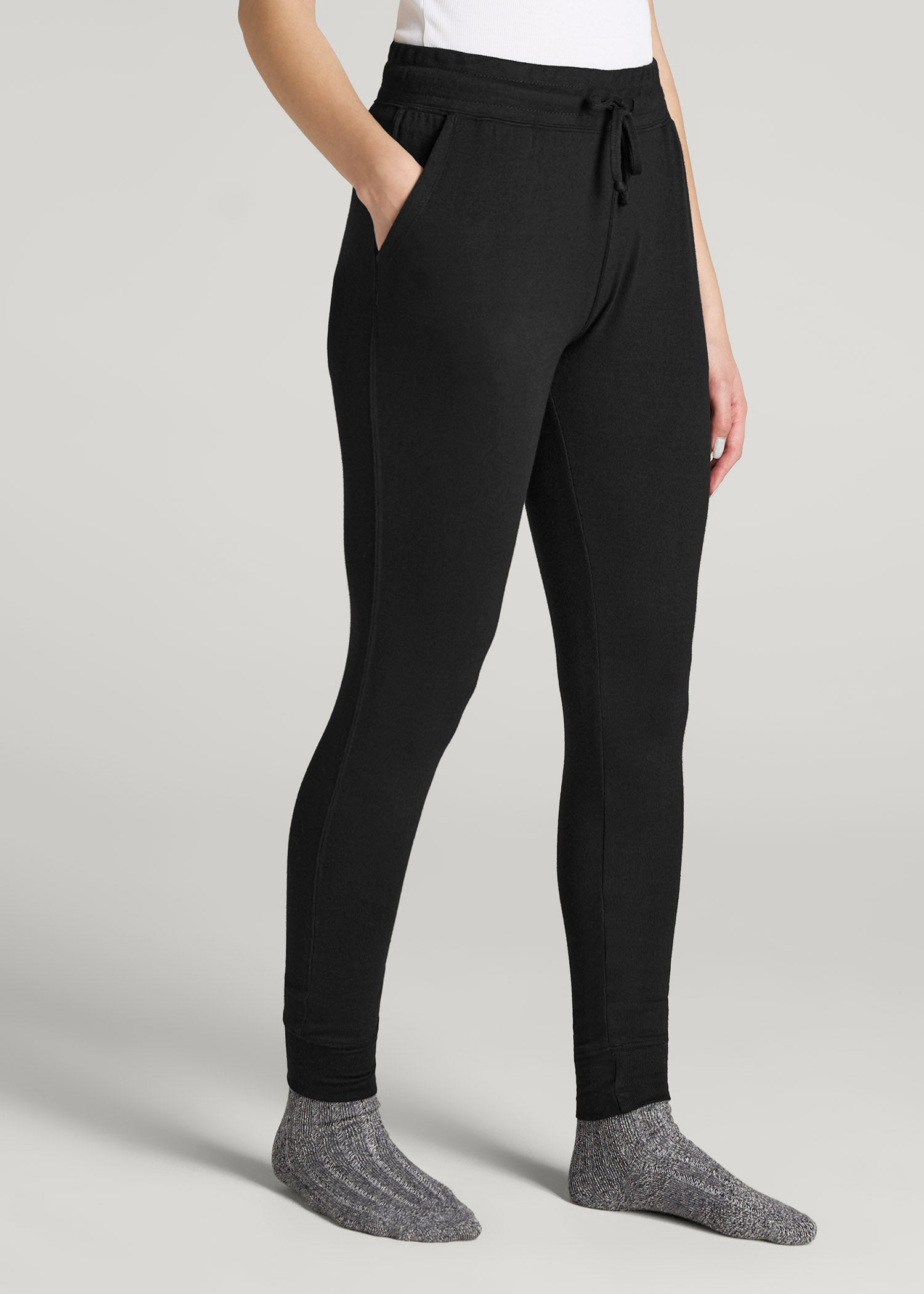 American Tall Outlet | Cozy Lounge Joggers for Tall Women in Black