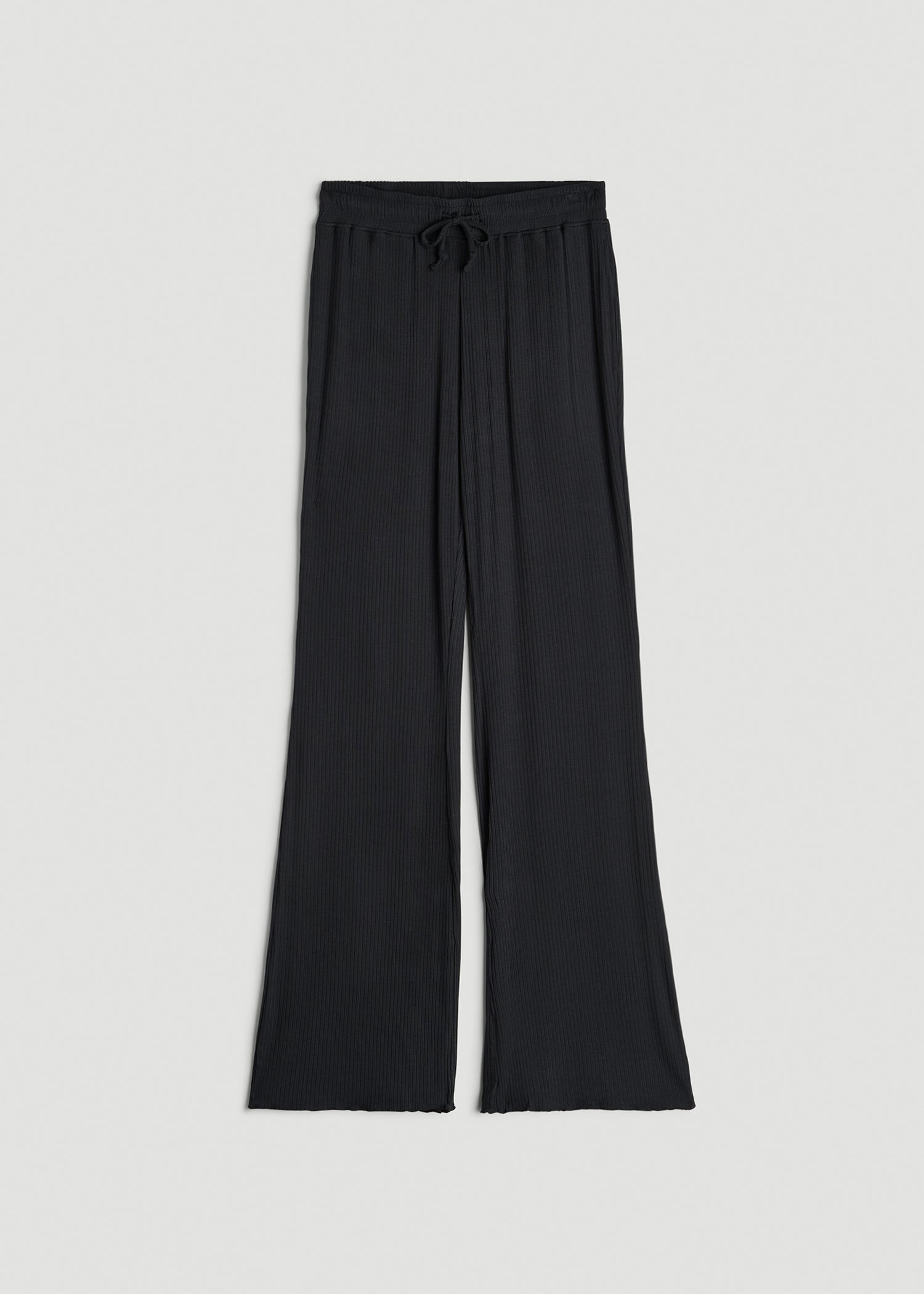American Tall Online Shop | Ribbed Flare Pants for Tall Women in Black