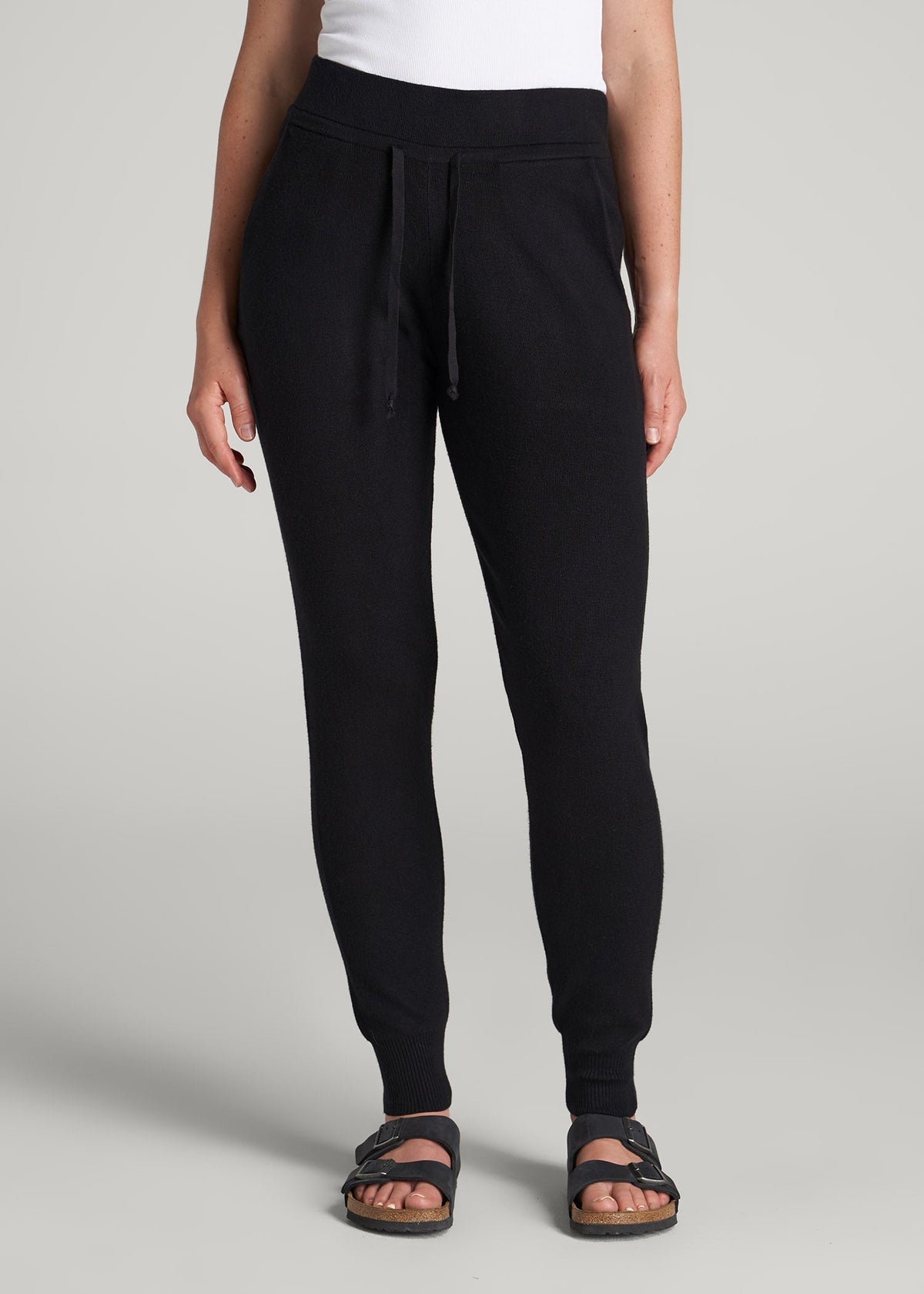 American Tall Online | Knit Lounge Joggers for Tall Women in Black