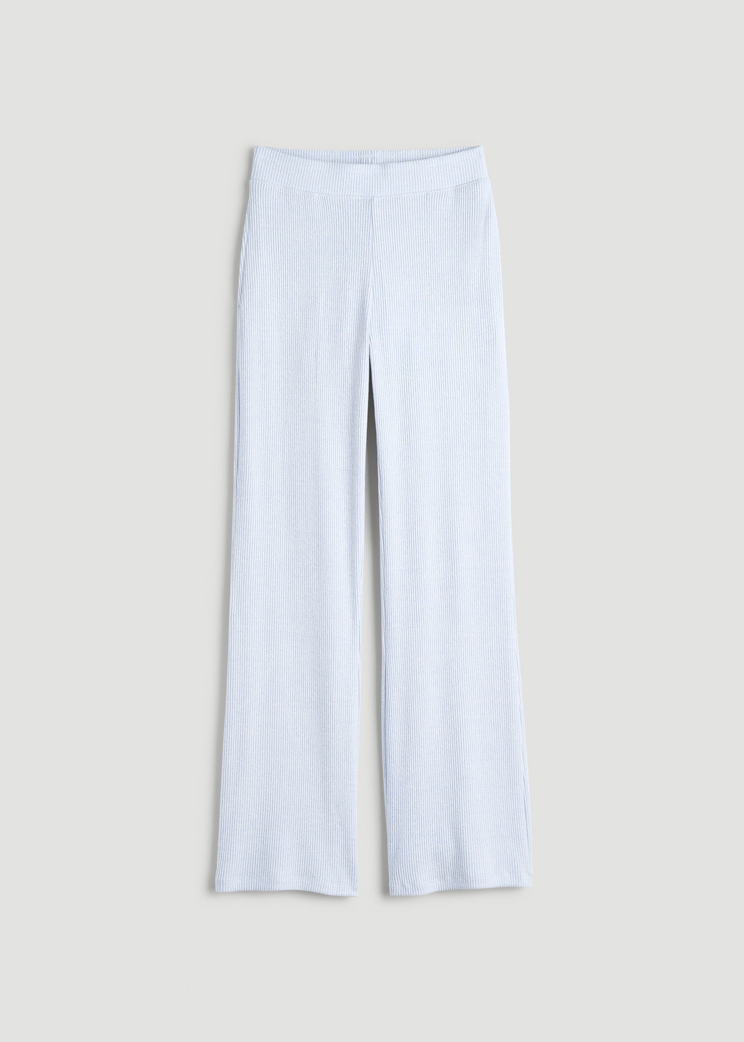 American Tall Sale | Women's Ribbed Flare Lounge Pants for Tall Women in Bluebird Mix