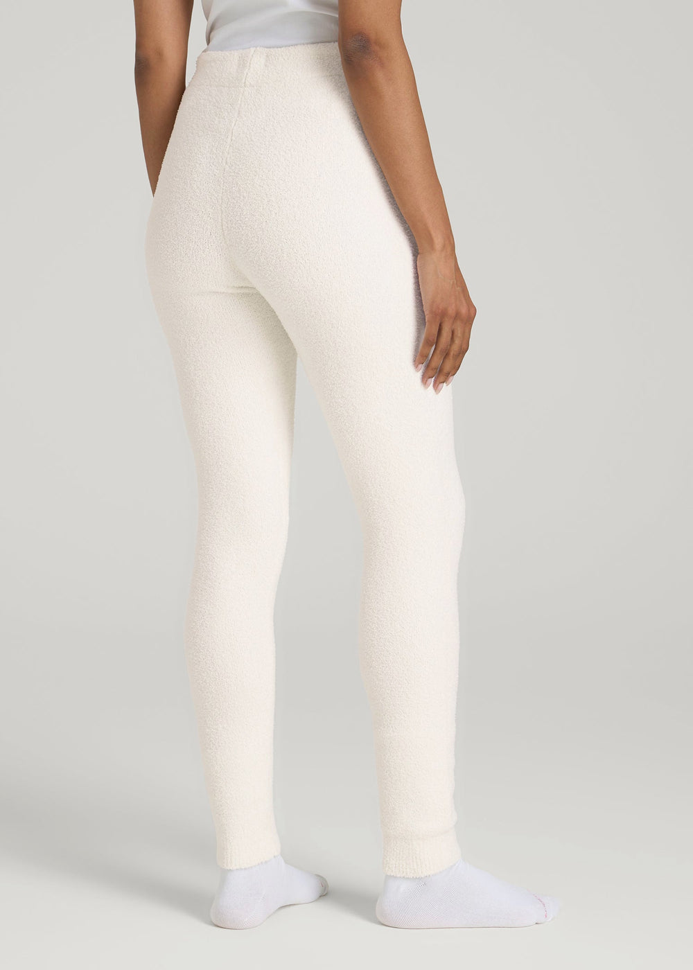 American Tall Online Shop | Chenille Leggings for Tall Women in White Alyssum