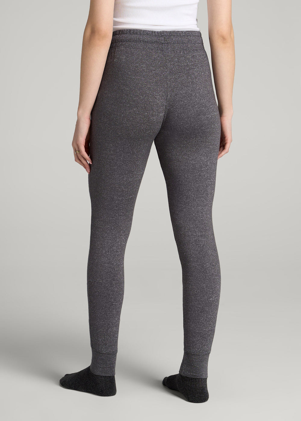 American Tall Discount | Cozy Lounge Joggers for Tall Women in Charcoal Mix