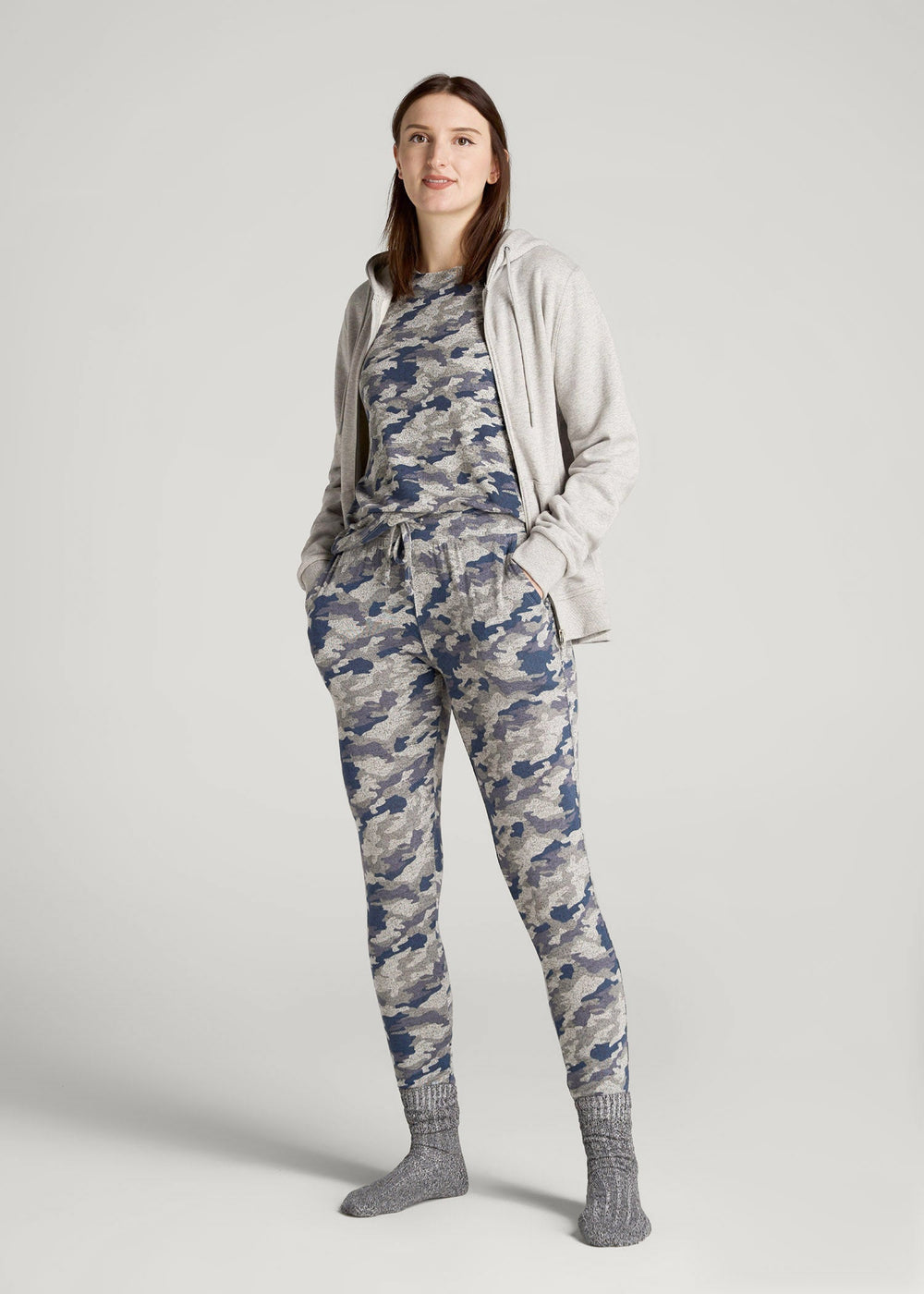 American Tall Sale | Cozy Lounge Joggers for Tall Women in Camo