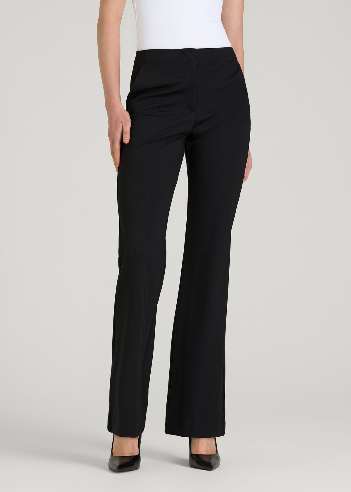 American Tall Online Shop | Freedom Flex Flare Dress Pants for Tall Women in Black