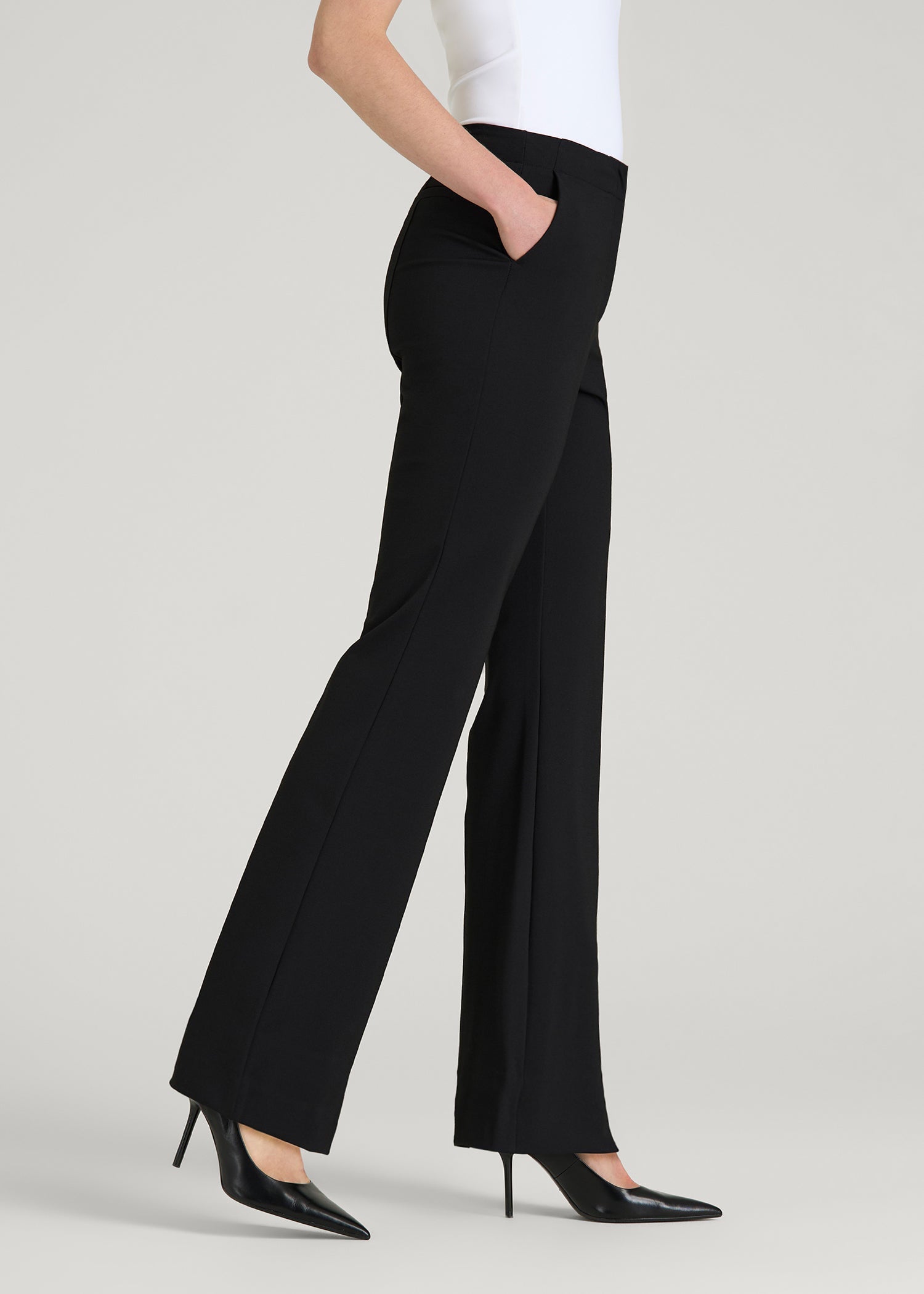 American Tall Online Shop | Freedom Flex Flare Dress Pants for Tall Women in Black