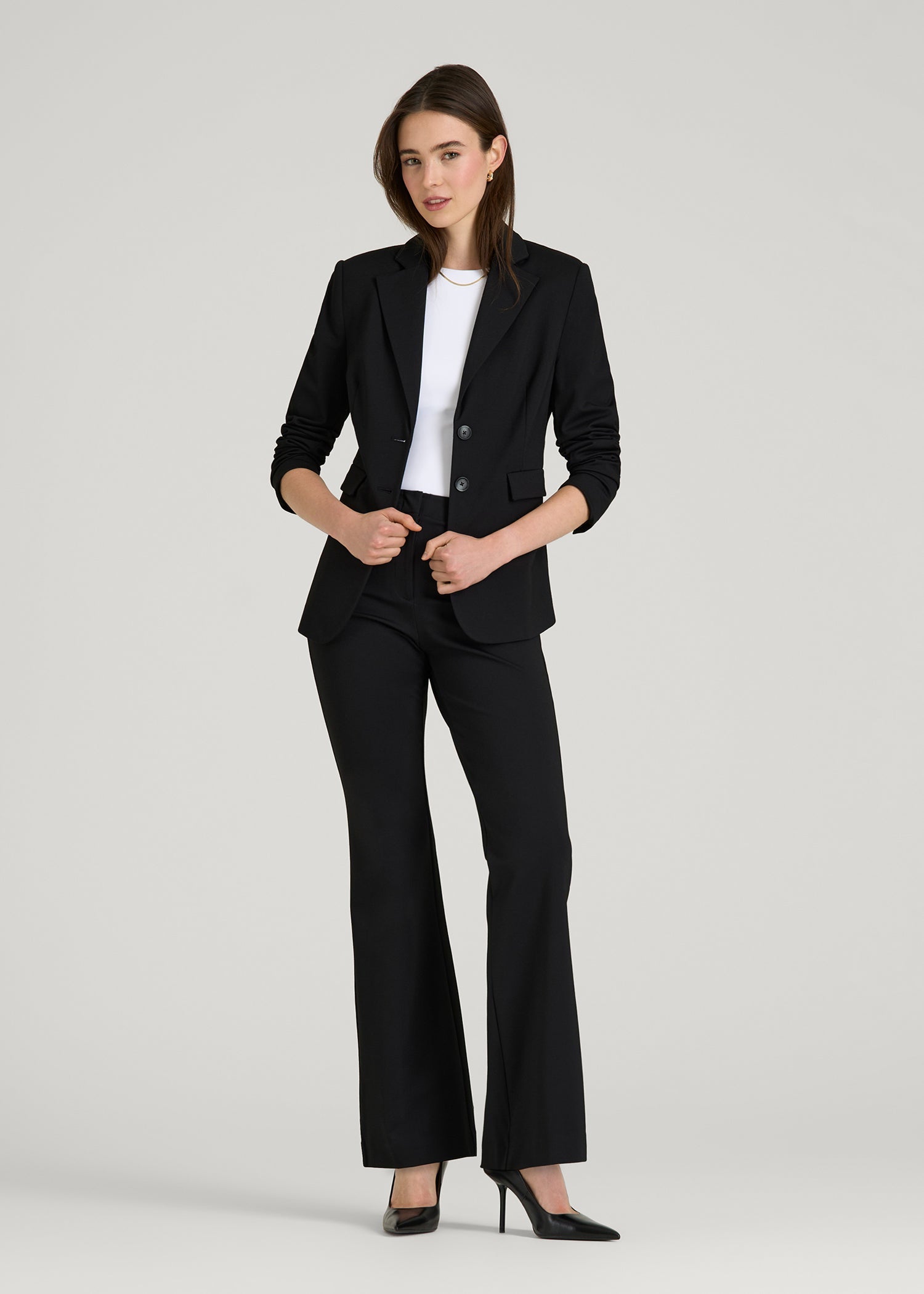 American Tall Online Shop | Freedom Flex Flare Dress Pants for Tall Women in Black