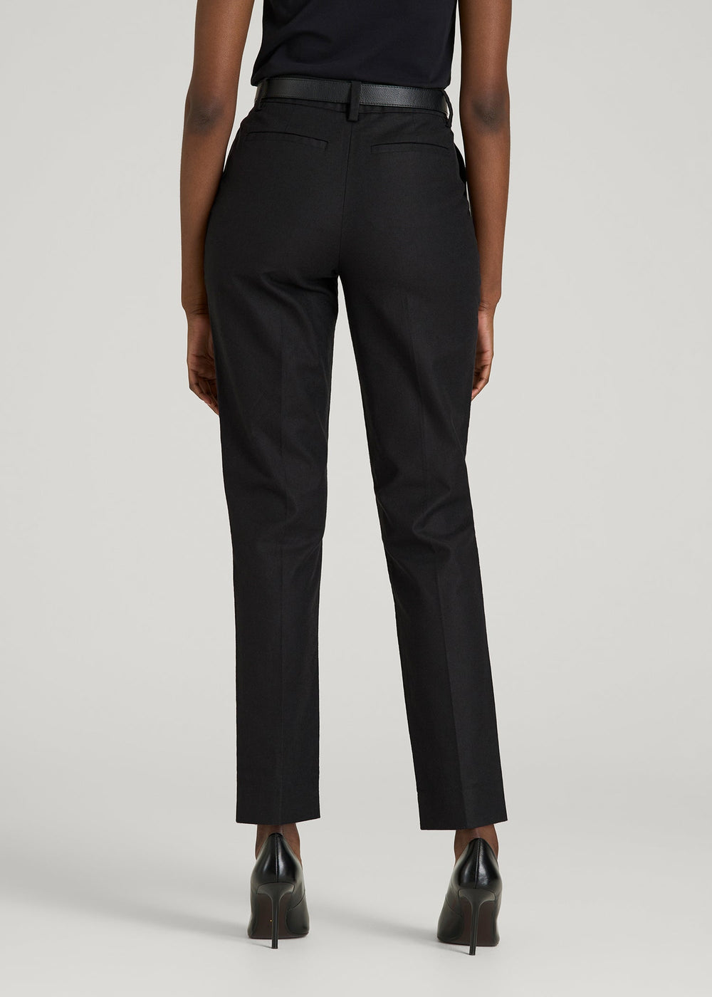 American Tall Online | Stretch Linen Blend Dress Pants for Tall Women in Black