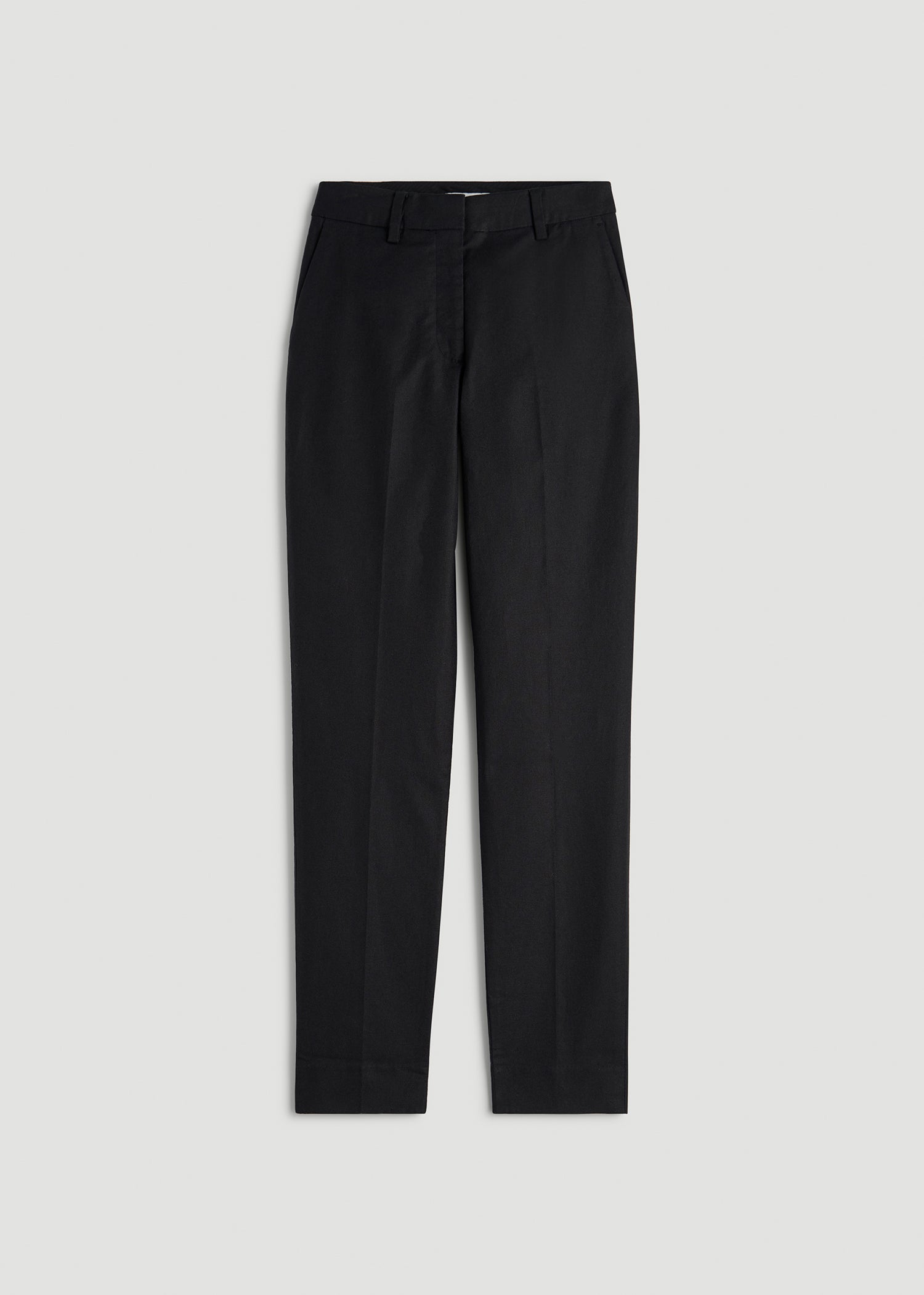 American Tall Online | Stretch Linen Blend Dress Pants for Tall Women in Black
