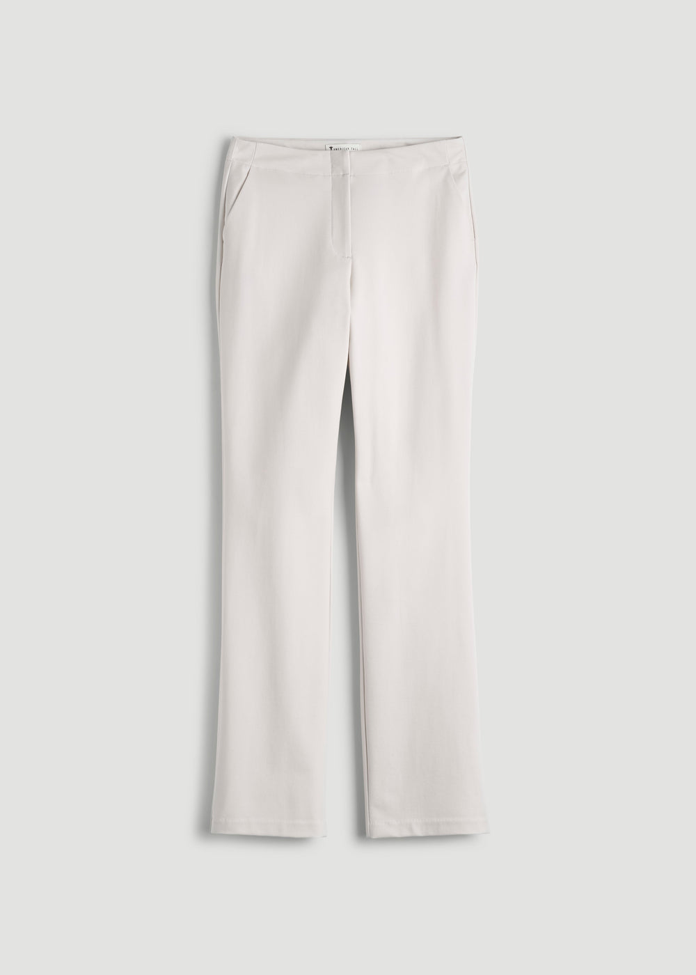 American Tall Sale | Freedom Flex Straight Leg Dress Pants for Tall Women in White Sand