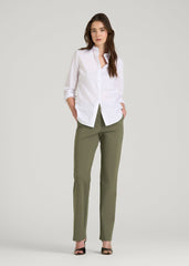 American Tall Online Shop | Freedom Flex Slim Straight Leg Dress Pants for Tall Women in Olive