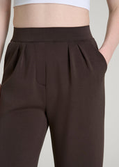 American Tall For Sale | Soft Motion Pleated Wide Leg Pant for Tall Women in Espresso