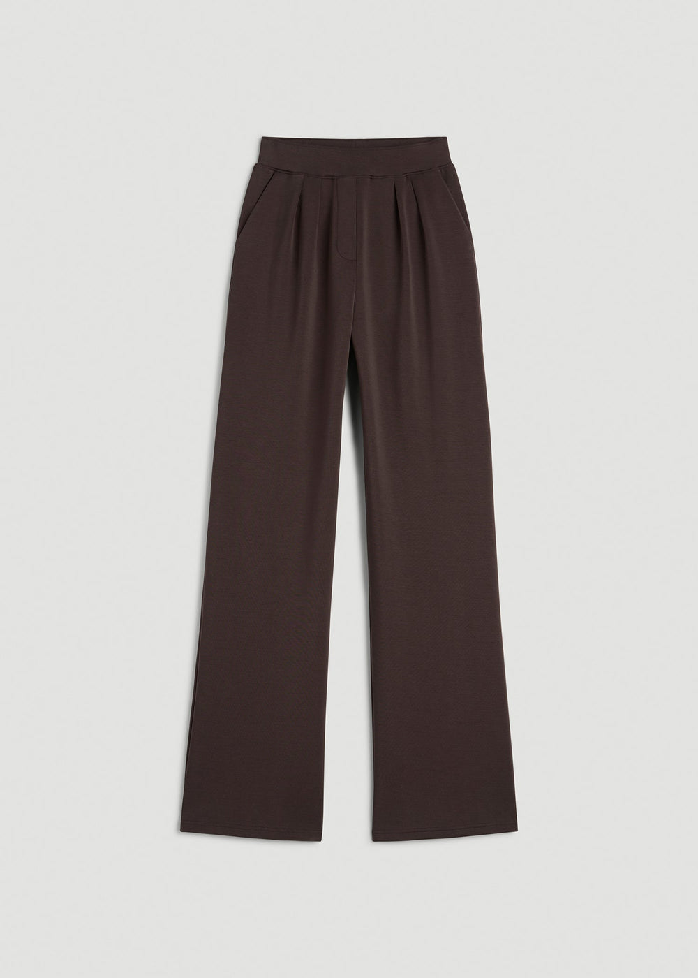 American Tall For Sale | Soft Motion Pleated Wide Leg Pant for Tall Women in Espresso