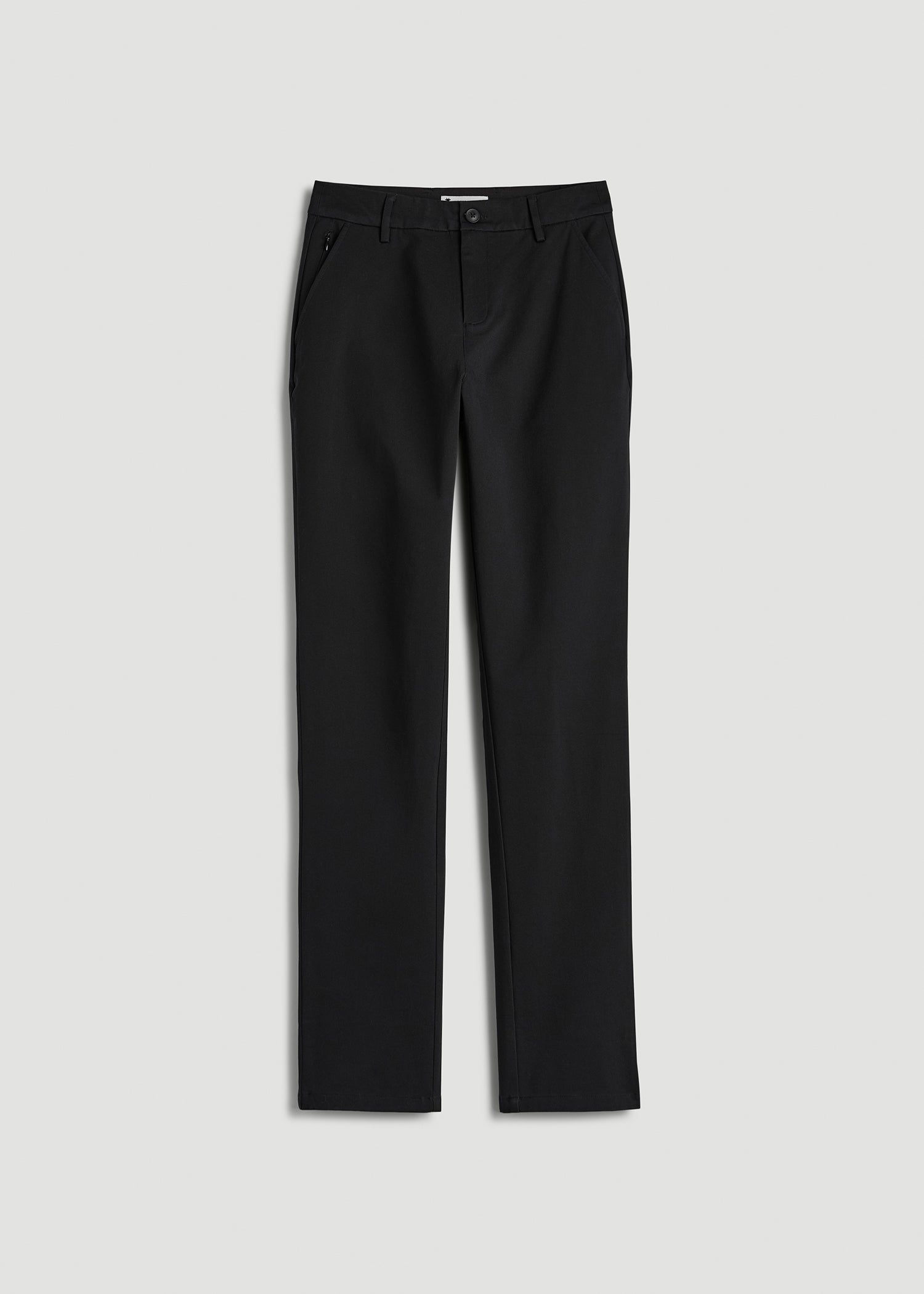 American Tall Discount | Stretch Commuter Tapered Fit Chino Pants for Tall Women in Black