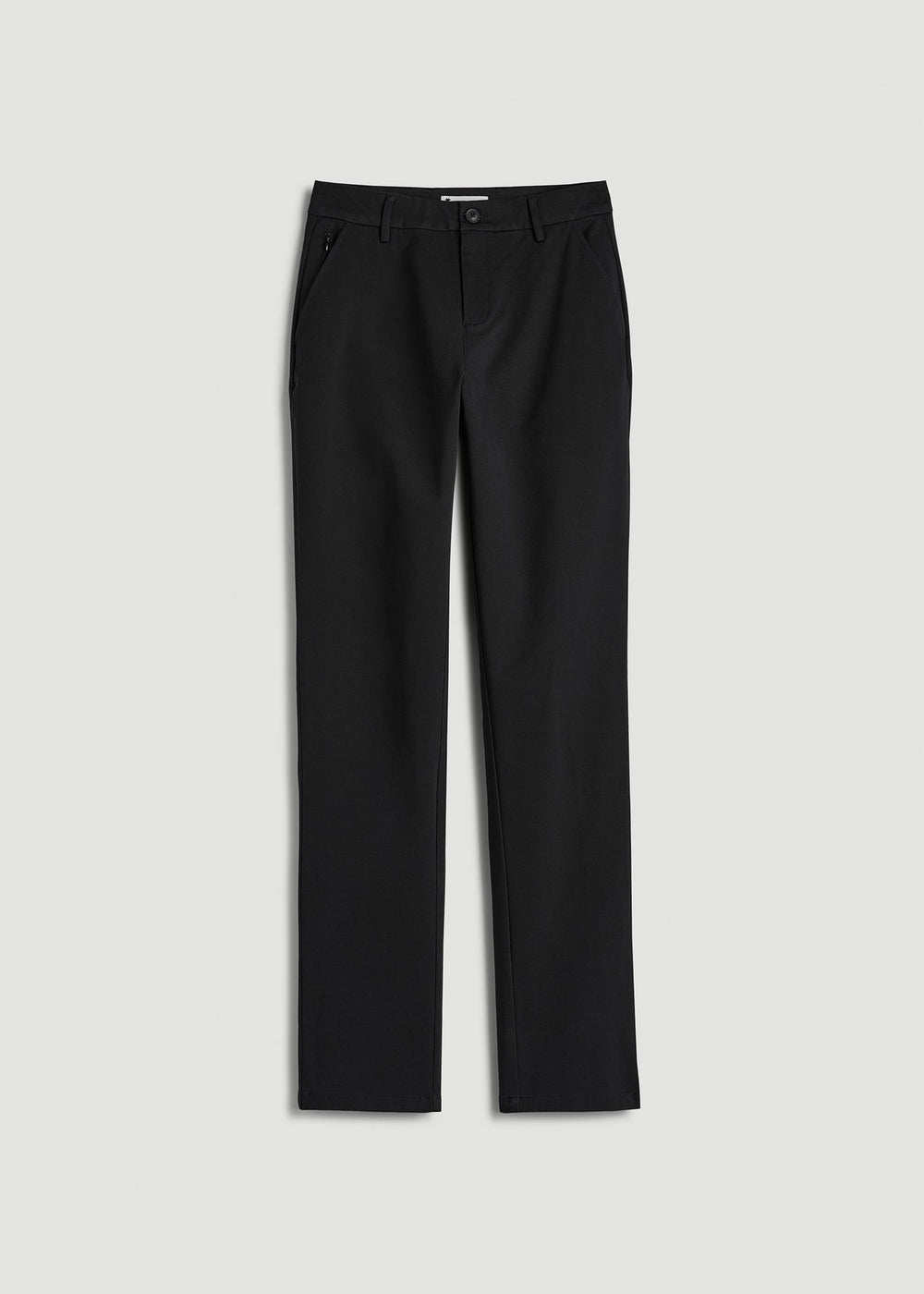 American Tall Discount | Stretch Commuter Tapered Fit Chino Pants for Tall Women in Black