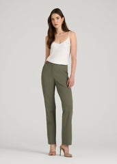 American Tall Online | Freedom Flex Straight Leg Dress Pants for Tall Women in Olive