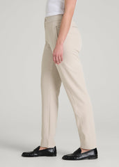 American Tall Outlet | Traveler Tapered Fit Pant for Tall Women in Drywall Tan