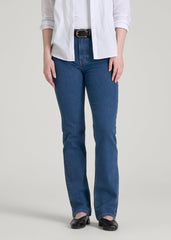 American Tall Online Shop | Harper High-Rise Straight Stretch Jeans for Tall Women in New Colorado Blue