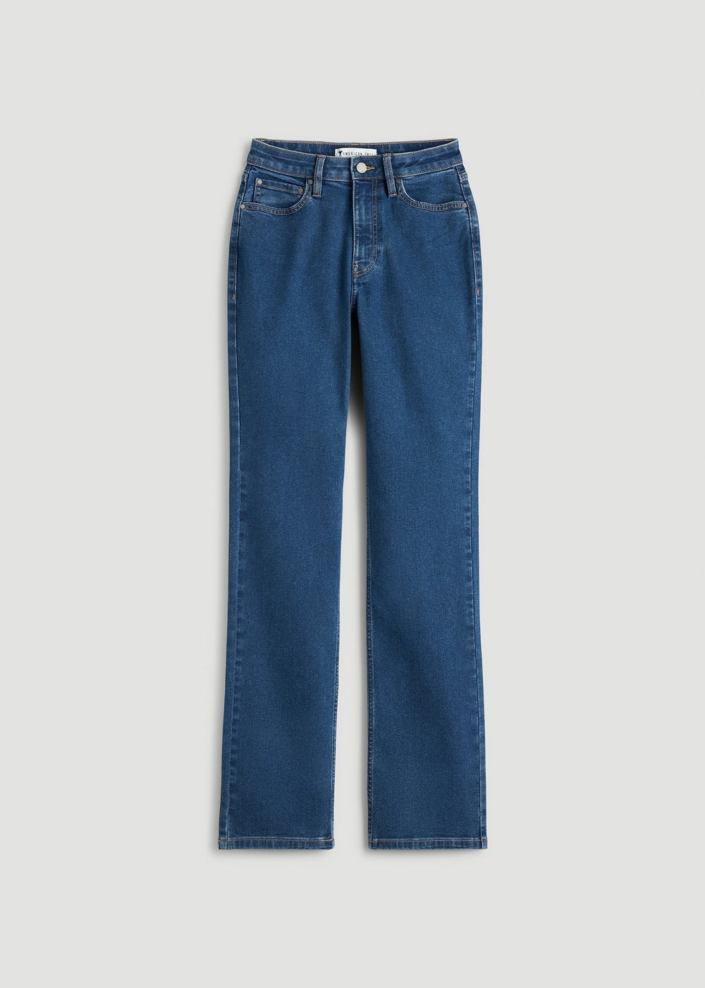 American Tall Online Shop | Harper High-Rise Straight Stretch Jeans for Tall Women in New Colorado Blue