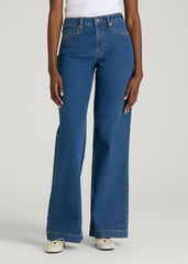 American Tall Discount | Luna High-Rise Wide-Leg Jeans for Tall Women in New Colorado Blue