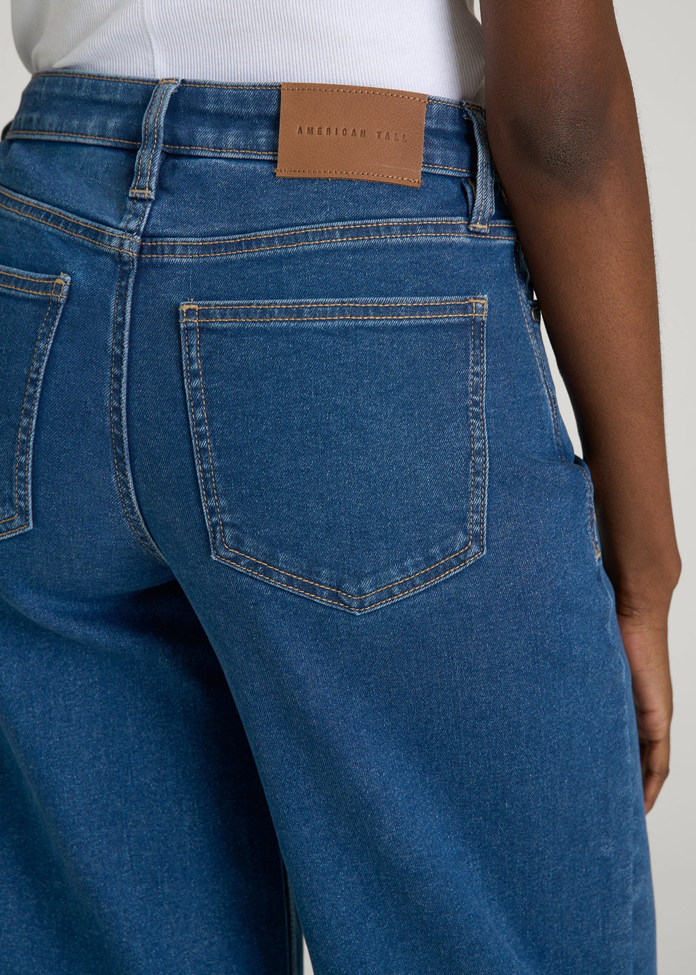 American Tall Discount | Luna High-Rise Wide-Leg Jeans for Tall Women in New Colorado Blue