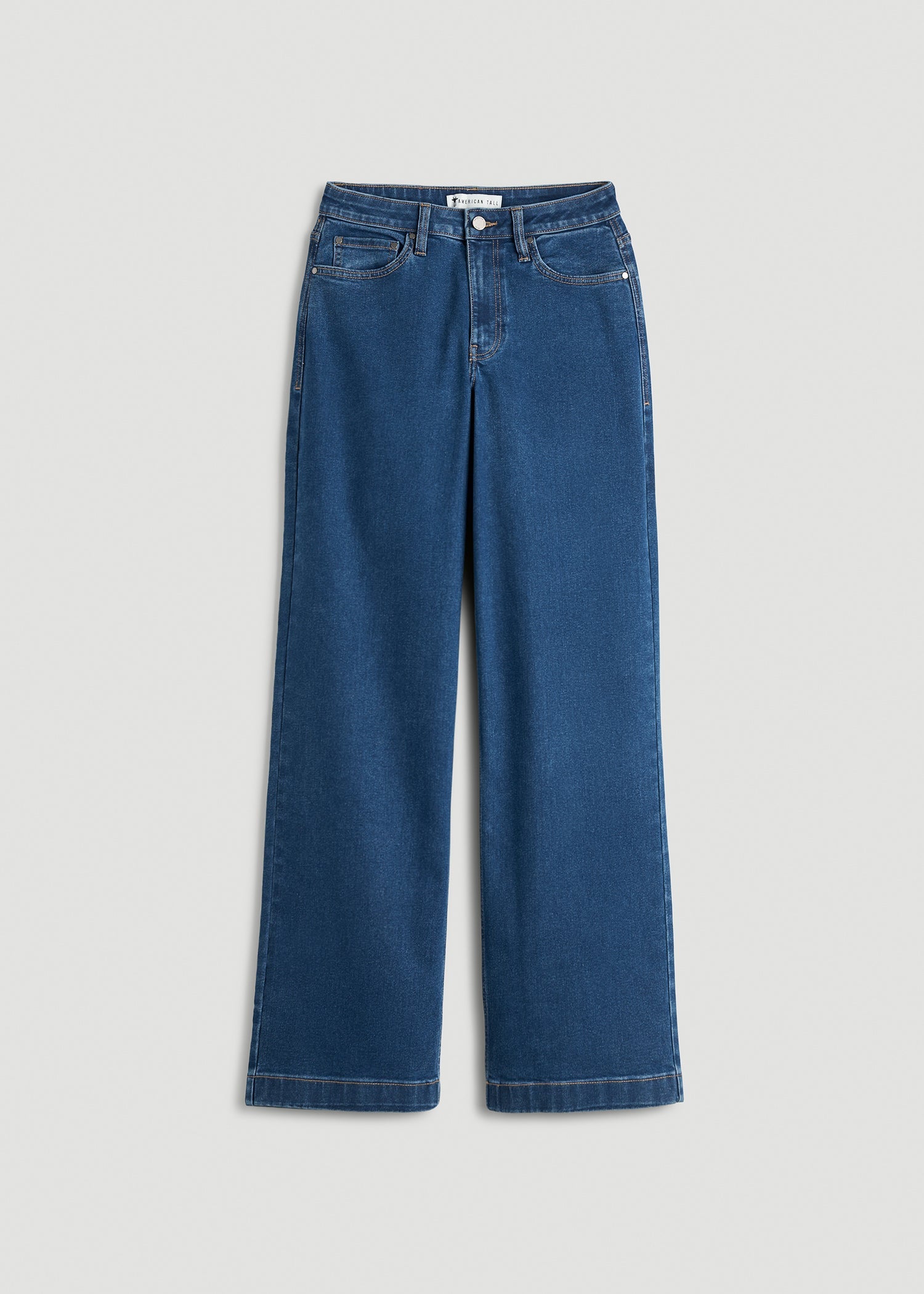 American Tall Discount | Luna High-Rise Wide-Leg Jeans for Tall Women in New Colorado Blue