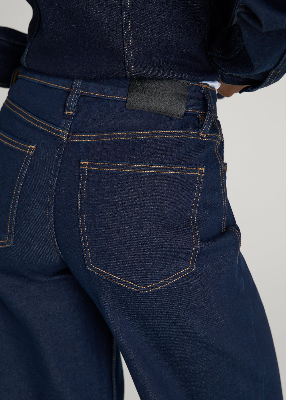 American Tall Sale | Luna High-Rise Wide-Leg Jeans for Tall Women in Deep Indigo Wash