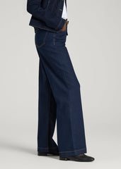 American Tall Sale | Luna High-Rise Wide-Leg Jeans for Tall Women in Deep Indigo Wash