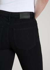 American Tall Outlet | Harper High-Rise Straight Stretch Jeans for Tall Women in Optimum Black