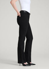 American Tall Outlet | Harper High-Rise Straight Stretch Jeans for Tall Women in Optimum Black