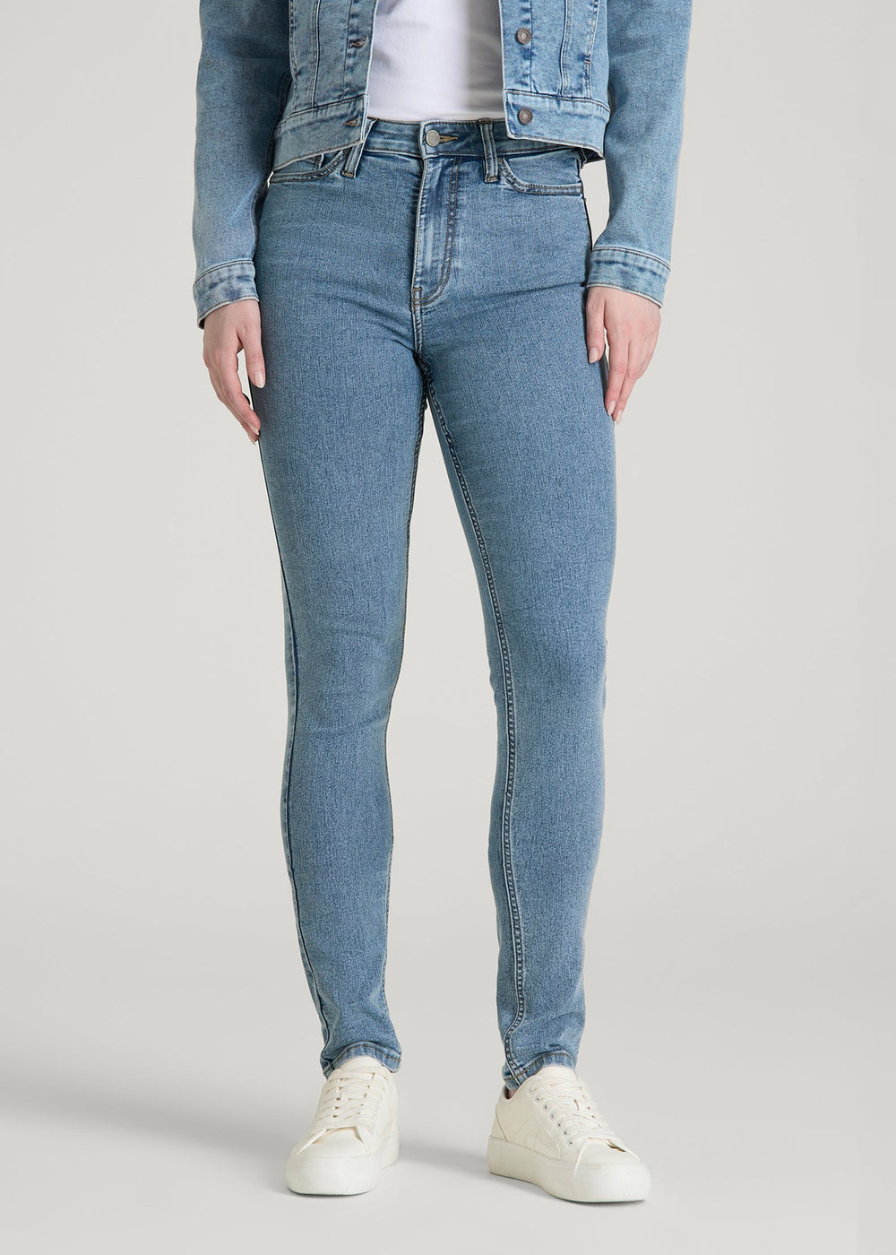 American Tall For Sale | Georgia High-Rise Skinny Jeans for Tall Women in Perfect Blue
