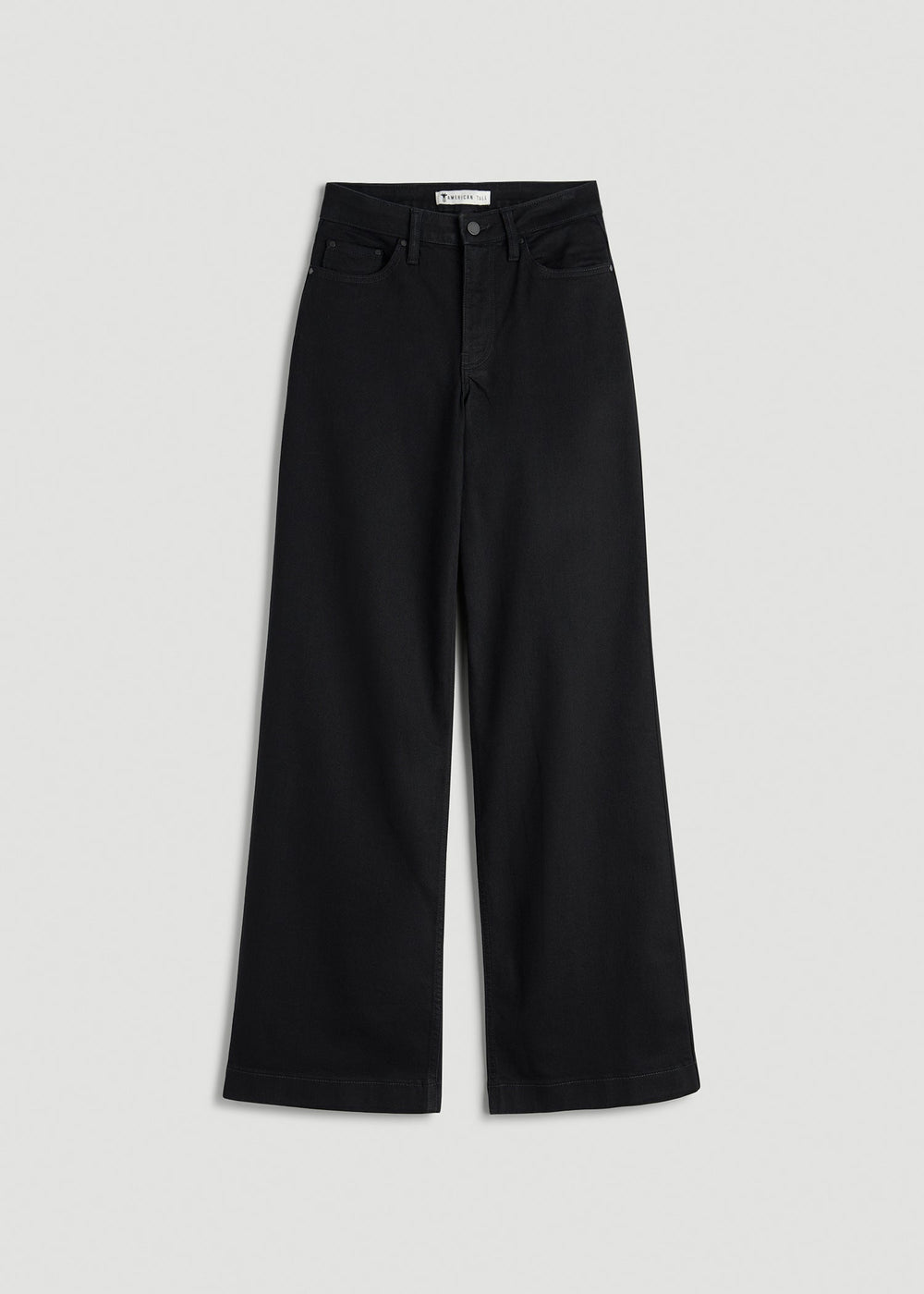 American Tall Discount | Luna High-Rise Wide-Leg Jeans for Tall Women in Optimum Black