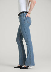 American Tall Online | Chloe High Rise Flare Jeans for Tall Women in Perfect Blue