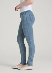 American Tall Sale | Sarah Mid-Rise Skinny Jeans for Tall Women in Perfect Blue