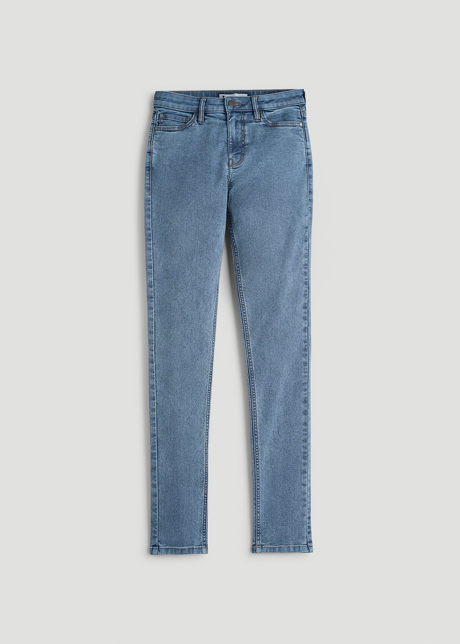 American Tall Sale | Sarah Mid-Rise Skinny Jeans for Tall Women in Perfect Blue