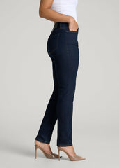American Tall Discount | Curve High Rise Skinny Leg Jeans for Tall Women in Deep Indigo Wash