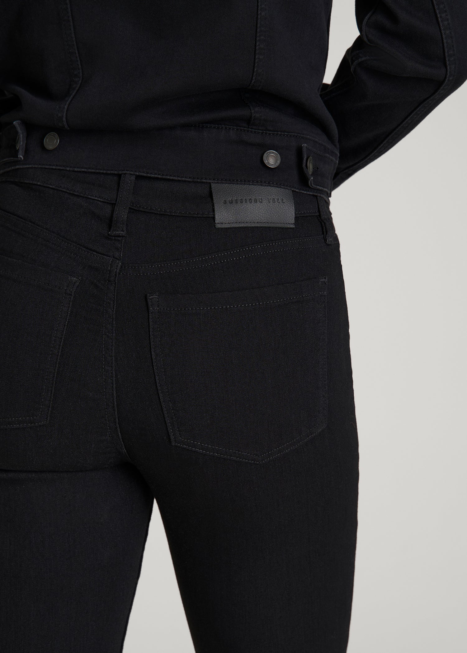 American Tall Online | Georgia High-Rise Skinny Jeans for Tall Women in Optimum Black