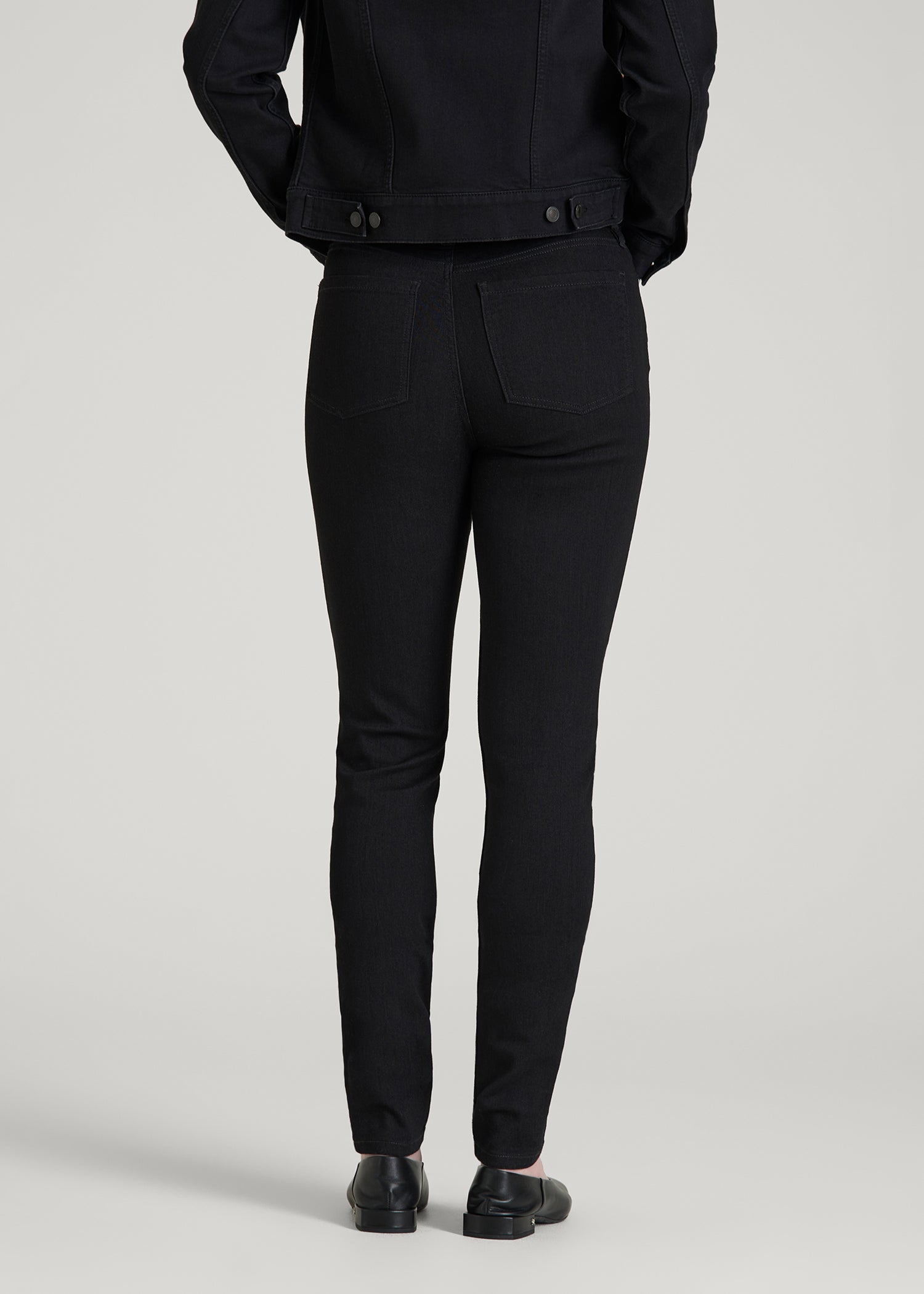 American Tall Online | Georgia High-Rise Skinny Jeans for Tall Women in Optimum Black