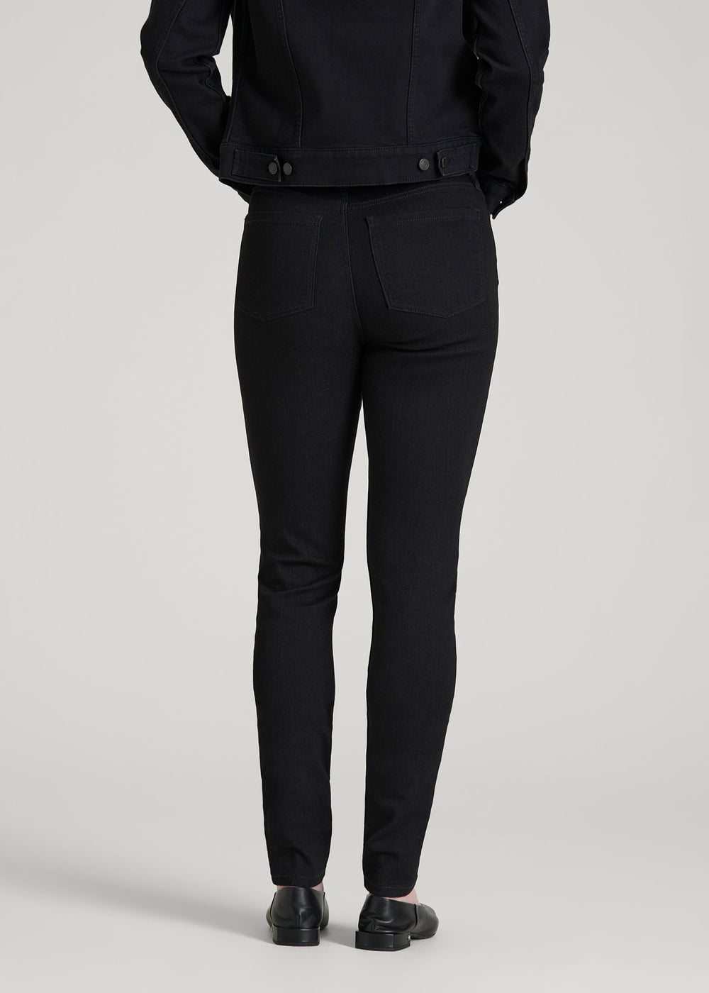 American Tall Online | Georgia High-Rise Skinny Jeans for Tall Women in Optimum Black