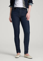 American Tall Sale | Georgia High-Rise Skinny Jeans for Tall Women in Deep Indigo Wash