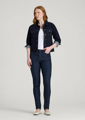 American Tall Sale | Georgia High-Rise Skinny Jeans for Tall Women in Deep Indigo Wash